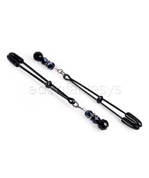 Beaded tweezer clamps