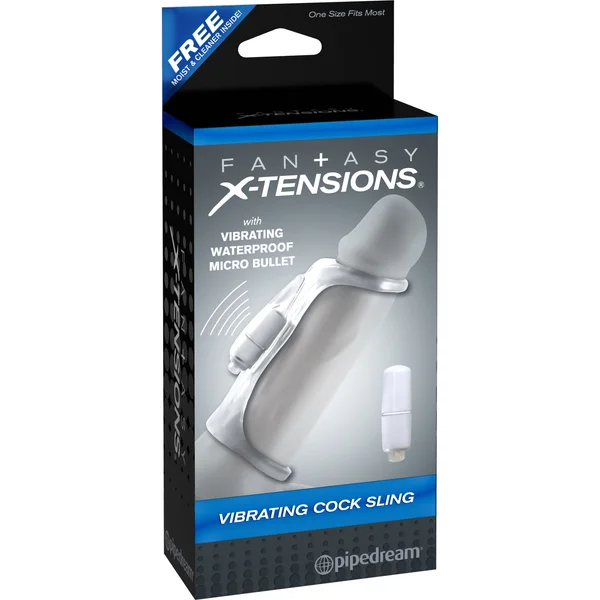 PipeDream Fantasy X-tensions Vibrating Cock Sling Clear — image 8 of 8