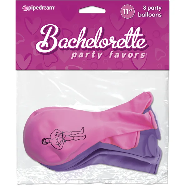Pipe Dreams Bachelorette Party Favors Party Balloons PINK & PURPLE 8 pcs. — image 3 of 3