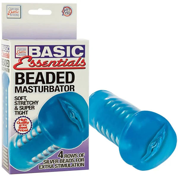 California Exotic Basic Essentials  - Beaded Masturbator — image 2 of 2