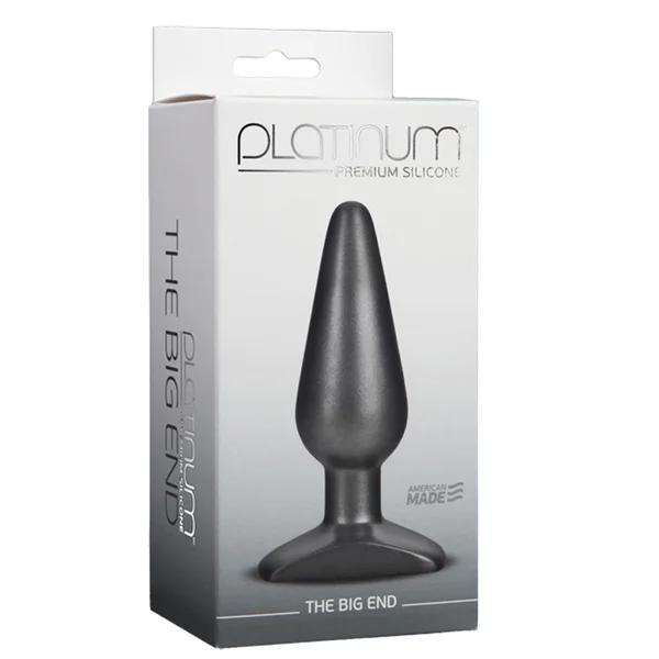 Doc Johnson Platinum Silicone The Big End Charcoal — image 4 of 4