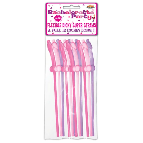 Bachelorette Party Pecker Straw 10pk — image 2 of 2