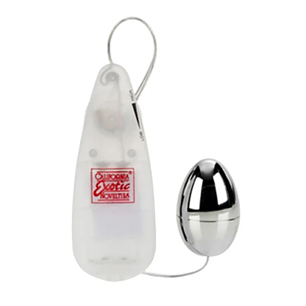 California Exotic Pocket Exotics Vibrating Silver Egg — image 3 of 4