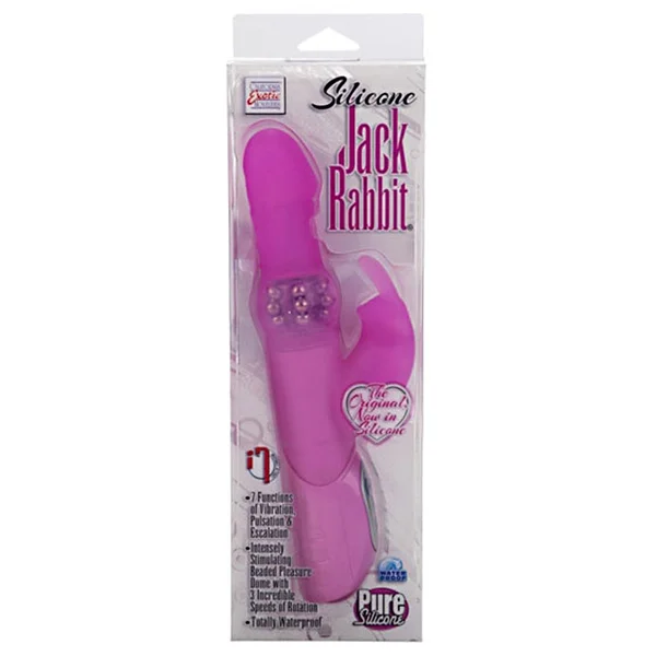 California Exotic Premium Silicone Jack Rabbit - Pink — image 11 of 11