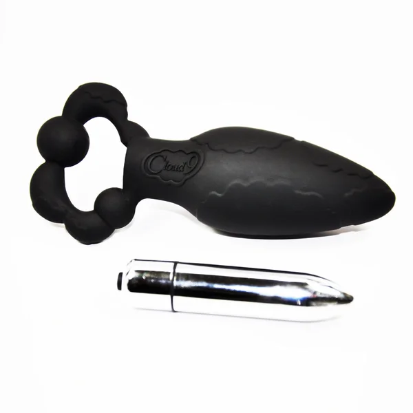 Cloud 9 - Silicone Pro Plug Large with Silver Vibe Black — image 6 of 7