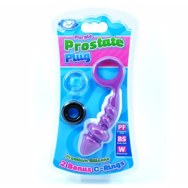 Cloud 9 - Curved Prostate Plug with Bonus C Rings — image 7 of 8