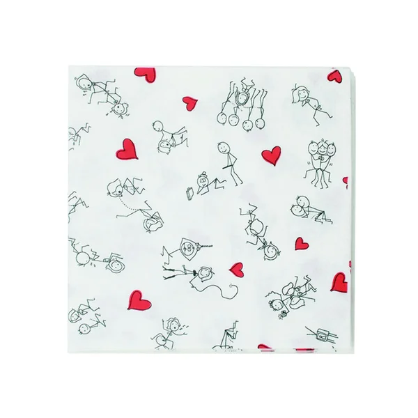 Dirty Dishes Stick Figures Napkins — image 2 of 2