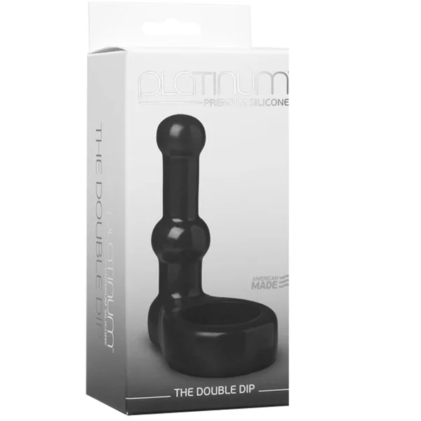 Doc Johnson Platinum The Double Dip Premium Silicone Black — image 4 of 4