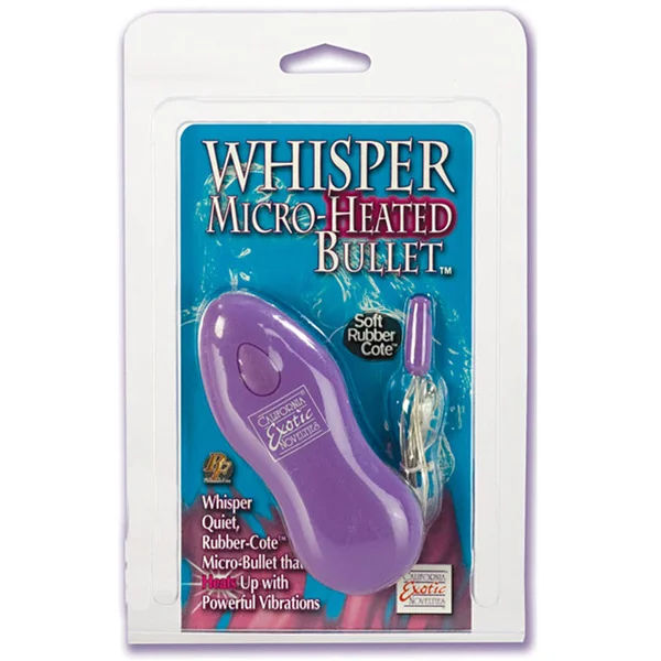 California Exotic Whisper Micro Heated Bullet Purple — image 8 of 8