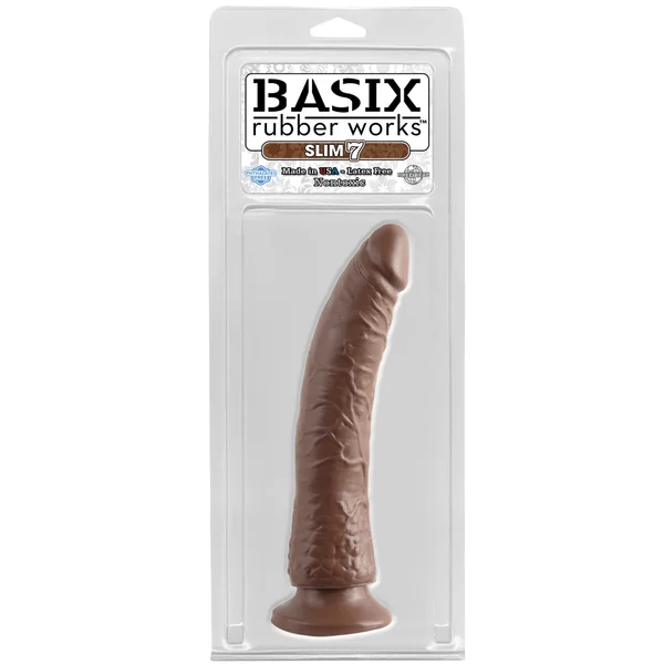 Pipe Dreams Basix Rubber Works - Slim 7" with Suction Cup — image 10 of 10