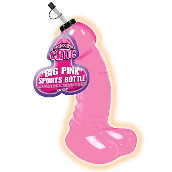 Jumbo Dicky Sports Bottle (Pink) — image 2 of 2