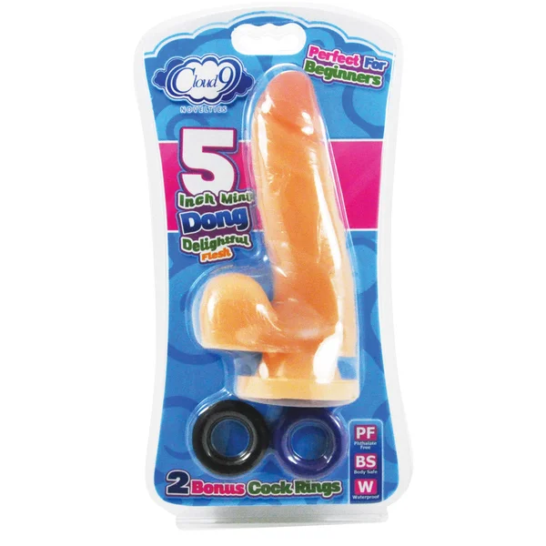 Cloud 9 - Dildo Flesh 5 inch with 2 Bonus Cock Rings — image 6 of 6