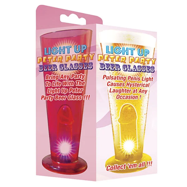 Party Pecker Light Up Beer Glass (Clear) — image 2 of 2