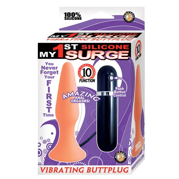My 1st Silicone Surge Vib Buttplug Flesh — image 4 of 4