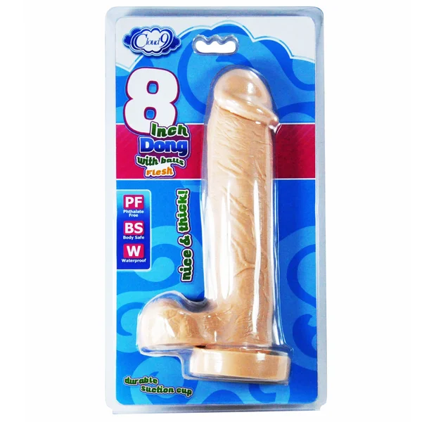 Cloud 9 - Delightful Dong 8 inch with Balls Flesh — image 9 of 9