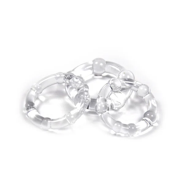 Cloud 9 - Cockring Combo Beaded Clear — image 6 of 7