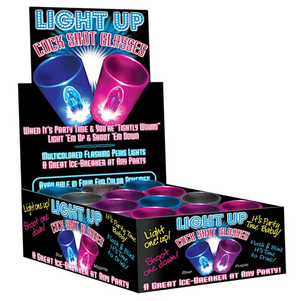 Light Up Cock Shot Glasses (12/DP) — image 2 of 2