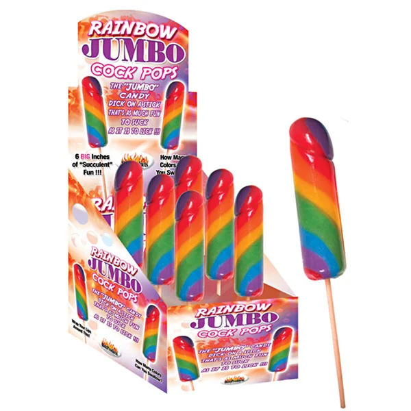 Rainbow Jumbo Cock Pops (6/DP) — image 2 of 2