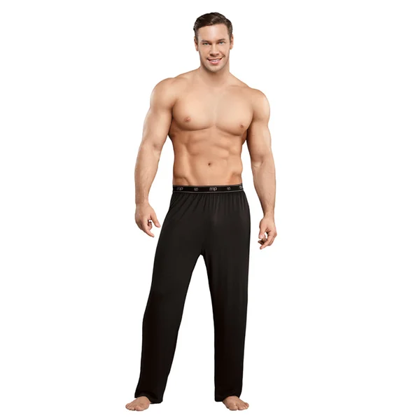 Male Power Bamboo Lounge Pant Black Small — image 2 of 2