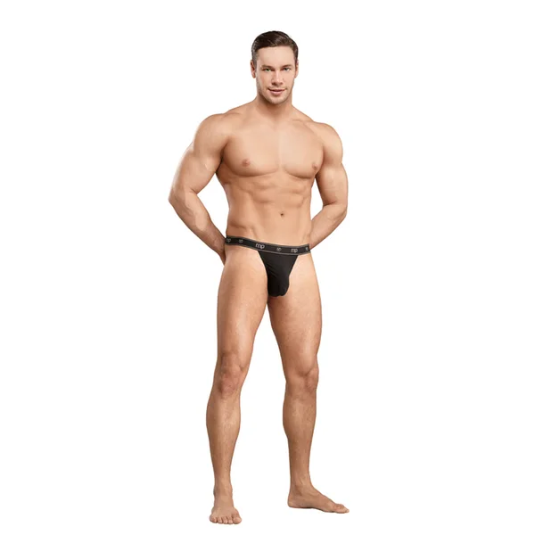 Male Power Bamboo Micro Thong Black Med — image 2 of 2