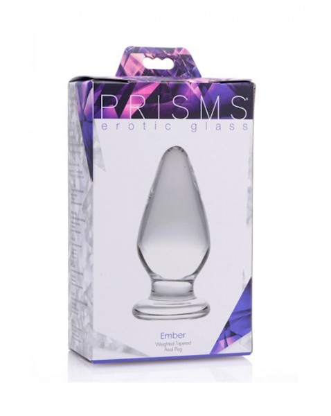 Ember Weighted Tapered Anal Plug - Clear — image 4 of 10