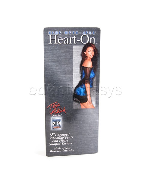 Blue meta-jell heart-on