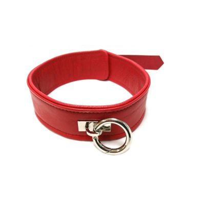 Harmony Red Leather Collar