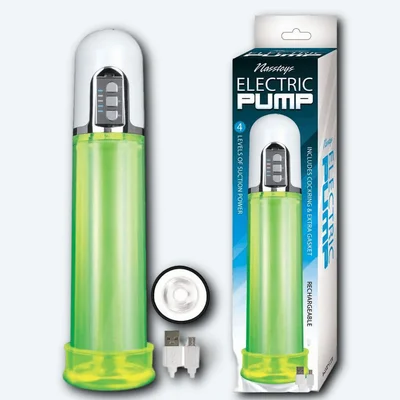 Electric Penis Pump with FREE Cock Ring Green
