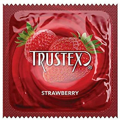 Strawberry Flavored Trustex Condoms