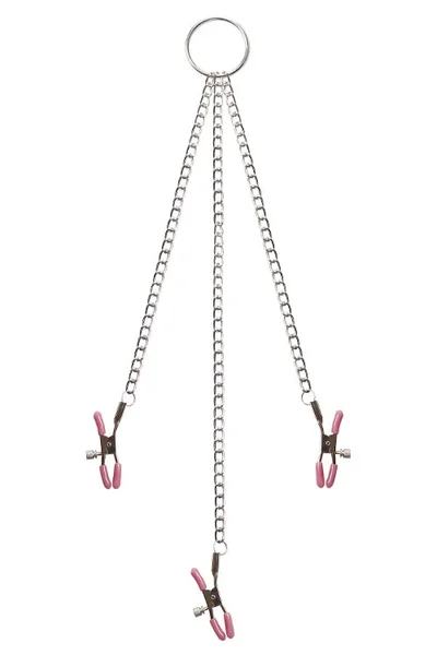 Adam and Eve Chain Me Up Adjustable Kink Nipple & Clitoral Clamps — image 7 of 8