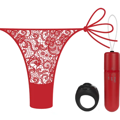 Vibrating Panty Set W Remote Ring 4T High Pitch Treble Panties