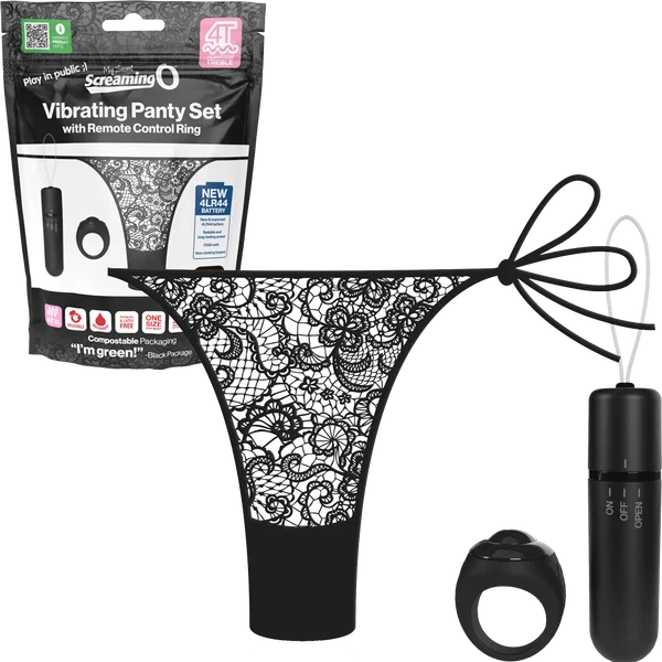Vibrating Panty Set W/ Remote Ring 4T High Pitch Treble Panties — image 8 of 11