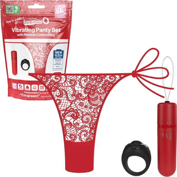 Vibrating Panty Set W/ Remote Ring 4T High Pitch Treble Panties — image 2 of 11