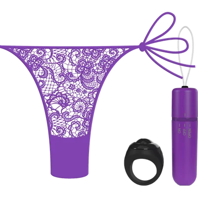 Vibrating Panty Set W Remote Ring 4T High Pitch Treble Panties