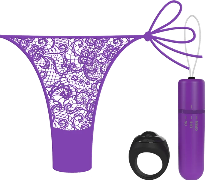 Vibrating Panty Set W/ Remote Ring 4T High Pitch Treble Panties — image 5 of 11