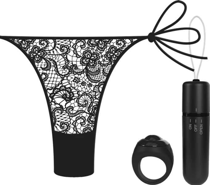 Vibrating Panty Set W/ Remote Ring 4T High Pitch Treble Panties — image 7 of 11