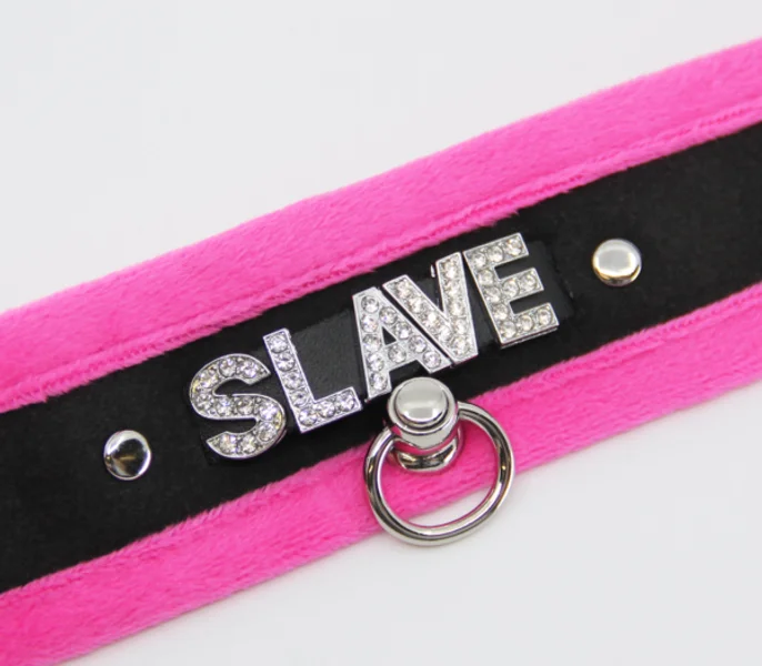 COL016B Diamanté Word Collar Slave — image 5 of 9