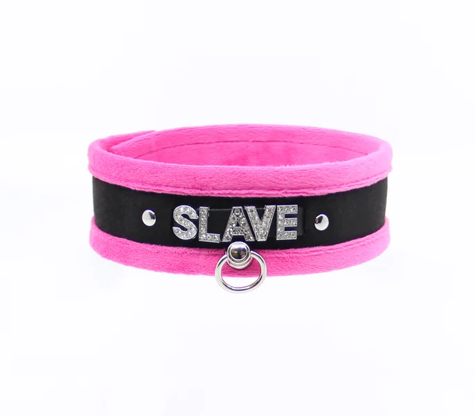 COL016B Diamanté Word Collar Slave — image 4 of 9