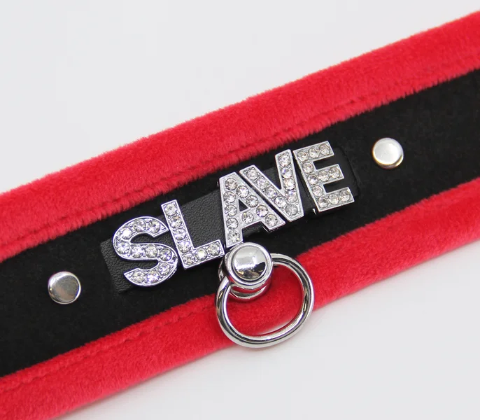 COL016B Diamanté Word Collar Slave — image 9 of 9