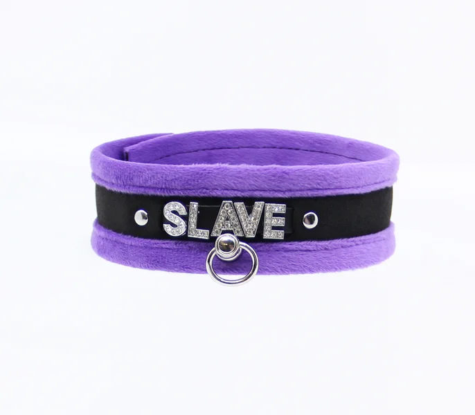 COL016B Diamanté Word Collar Slave — image 6 of 9