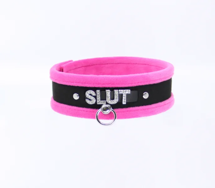 COL016C Diamanté Word Collar Slut — image 4 of 9