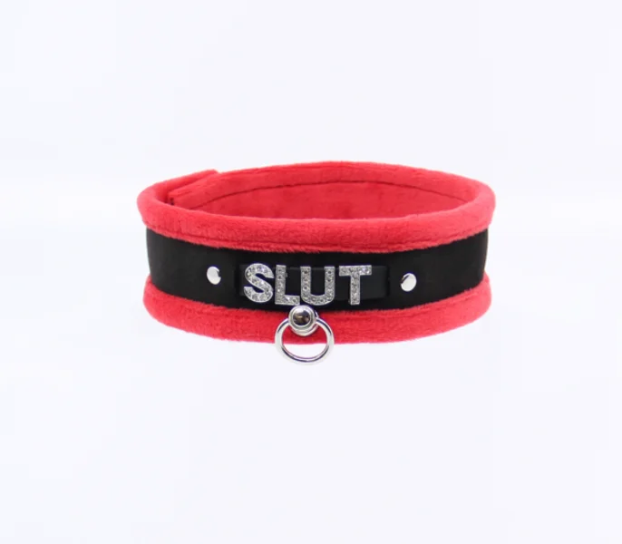 COL016C Diamanté Word Collar Slut — image 8 of 9