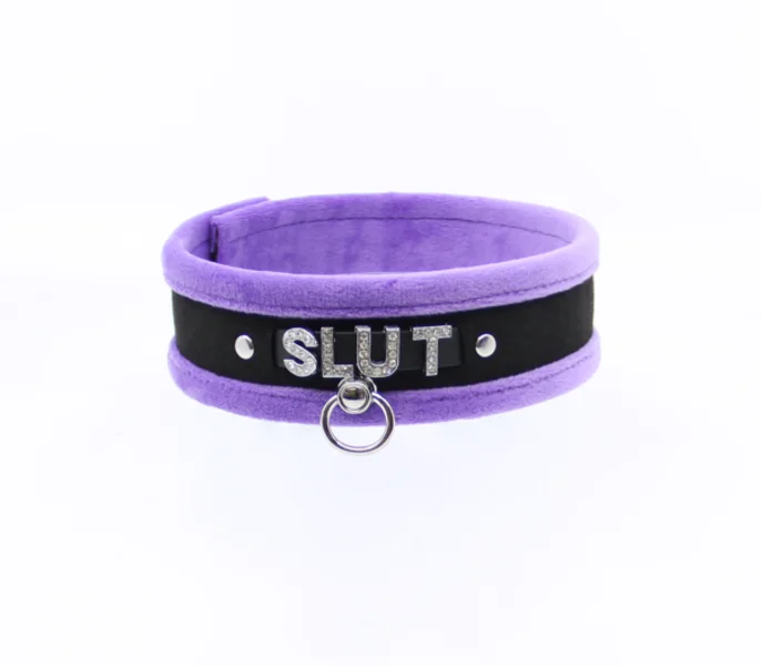 COL016C Diamanté Word Collar Slut — image 6 of 9