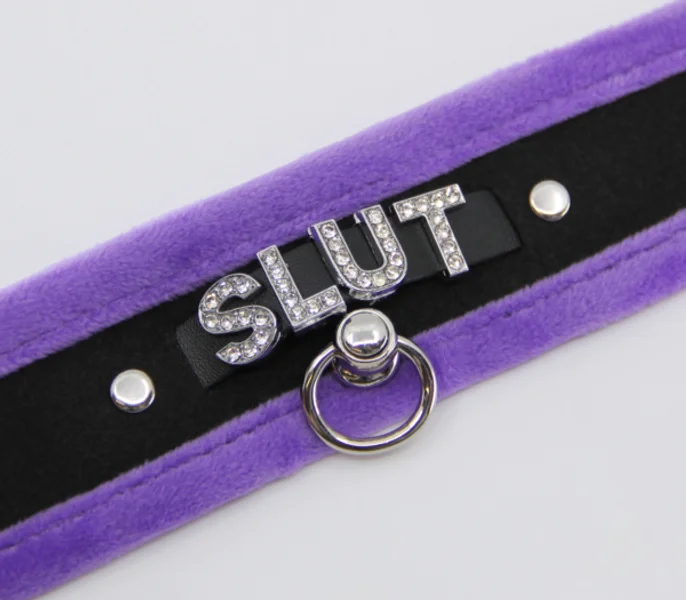 COL016C Diamanté Word Collar Slut — image 7 of 9