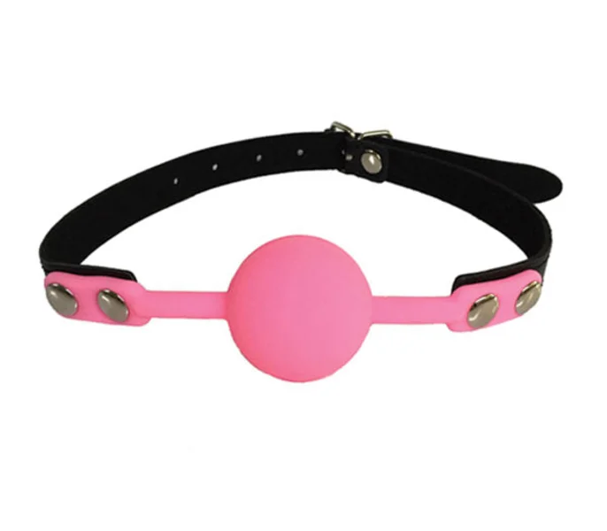 GAG006 Faux Leather Gag With Silicone Ball — image 2 of 4