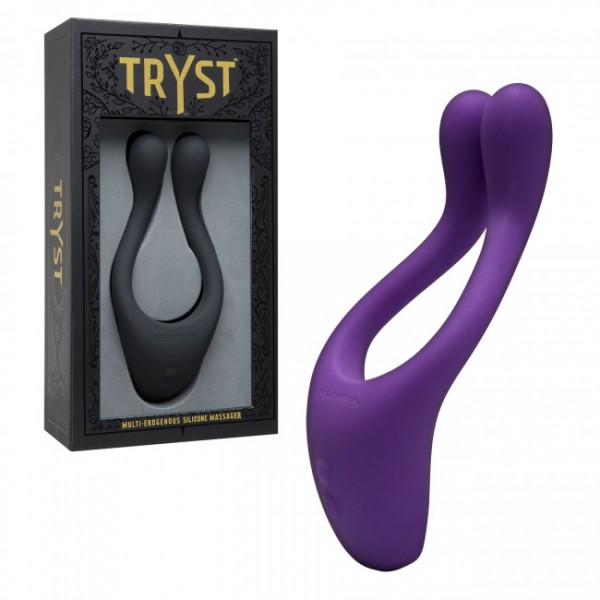 Doc Johnson Tryst Vibrating Silicone Massager & Couples Ring
