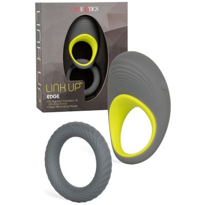 California Exotic Vibrating Ribbed Couples Ring With Bonus Ring