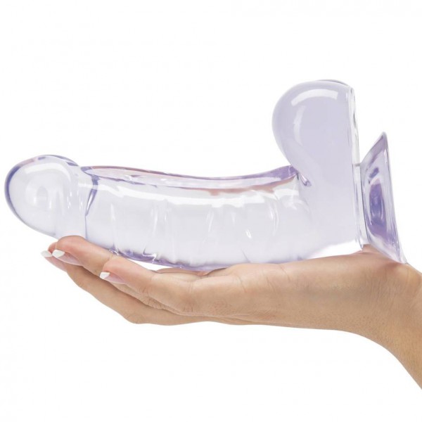 Ice Gem Realistic Suction Cup Dildo with Balls 6 Inch
