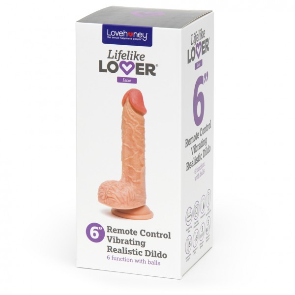 Lifelike Lover Luxe Realistic Feel Rechargeable Remote Control Dildo 6 Inch