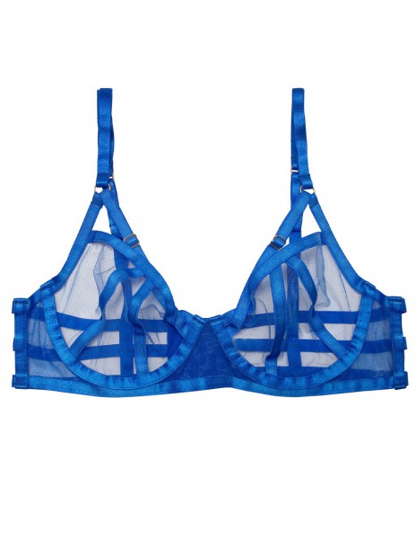 HUSTLER Strappy Mesh Bra — image 4 of 12